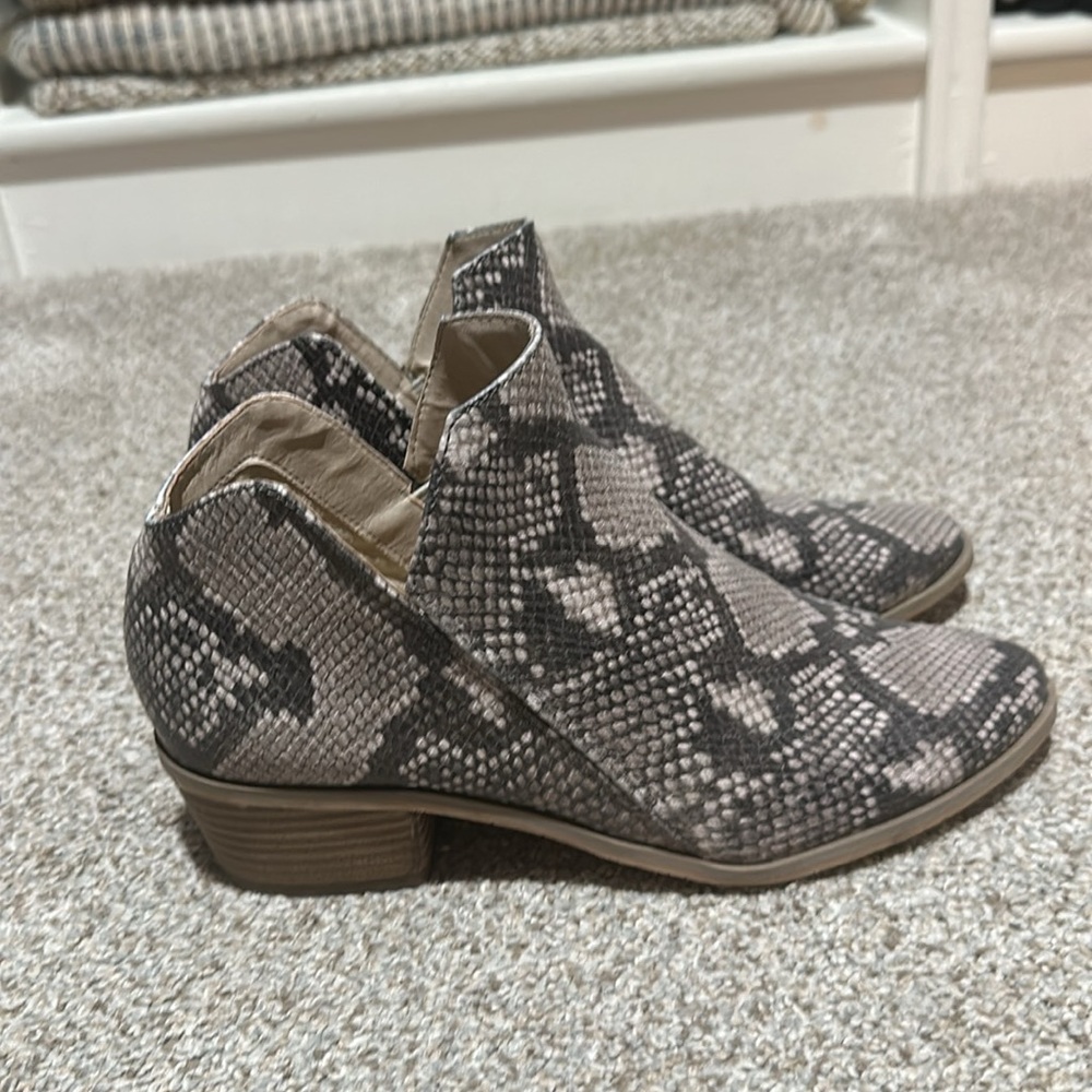 Dv8 Snake Leather Booties - image 2